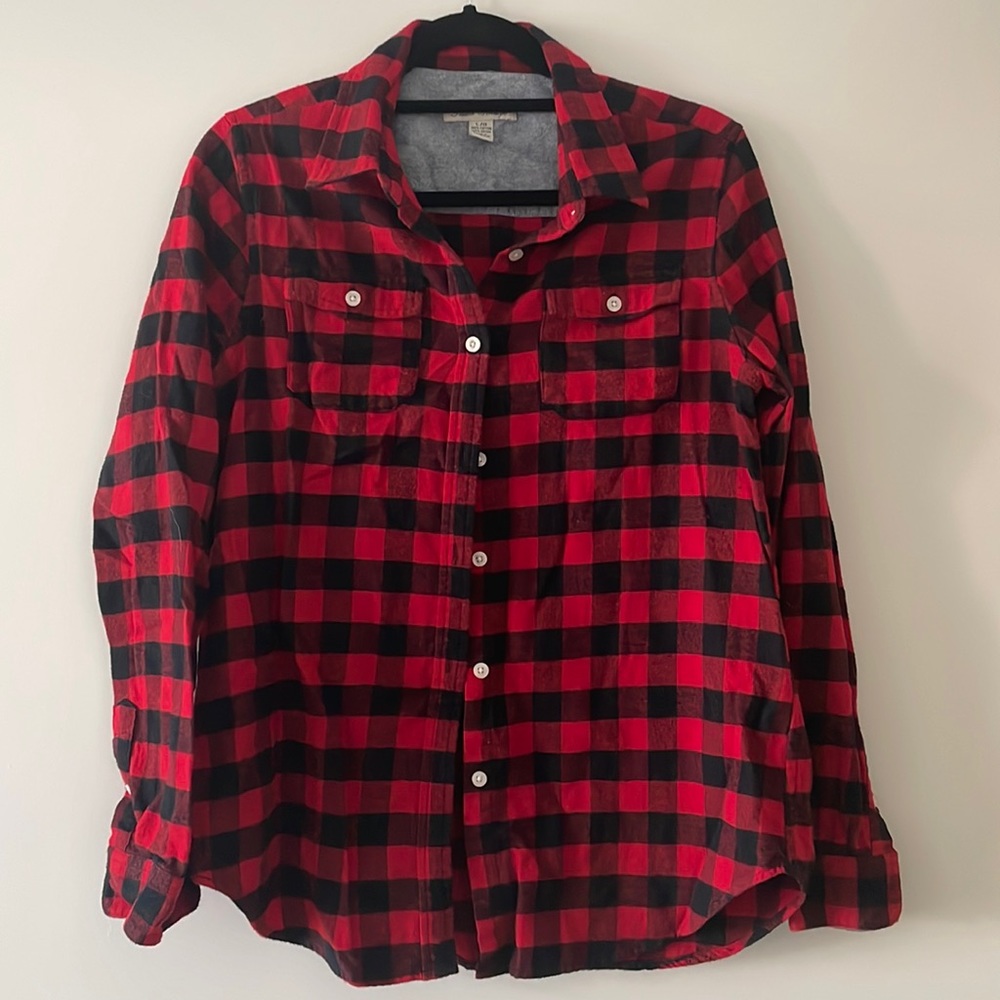 Red and Black Plaid Large